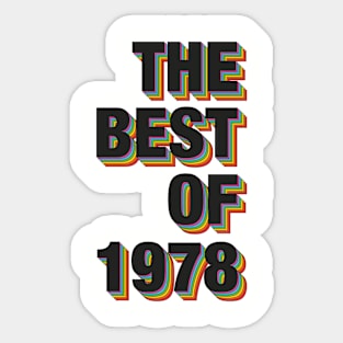 The Best Of 1978 Sticker